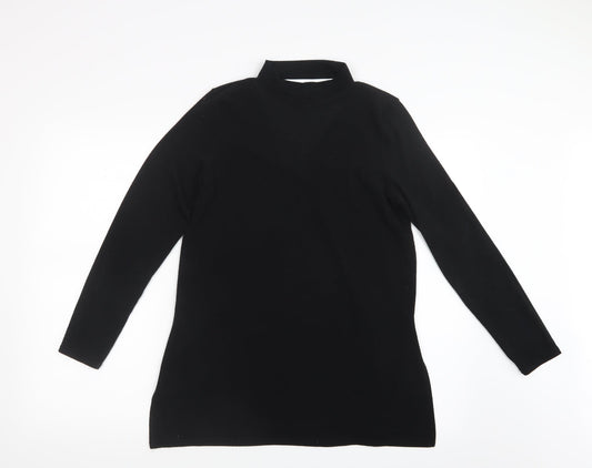 River Island Womens Black Basic T-Shirt Size 12