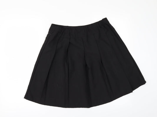 TU Girls Black A-Line Skirt - School