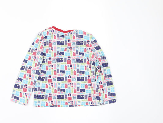 Mini Club Girls White Geometric Basic T-Shirt Size 2-3 Years