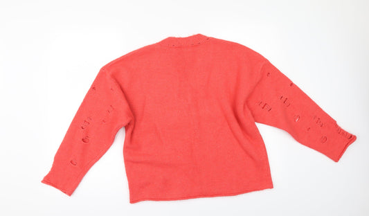 ASOS Womens Orange Pullover Jumper Size 6