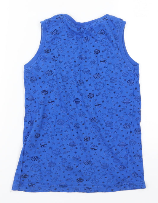 Essj Boys Blue Basic Tank Size 8 Years - Solar System Planets