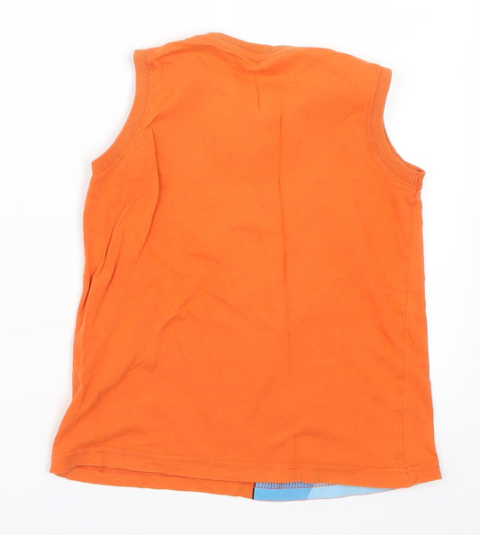 LC Waikiki Boys Orange Basic Tank Size 6-7 Years - It's Not Heavy I Love Sports