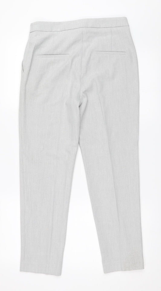 H&M Womens Grey Trousers Size 36 L26.5 in