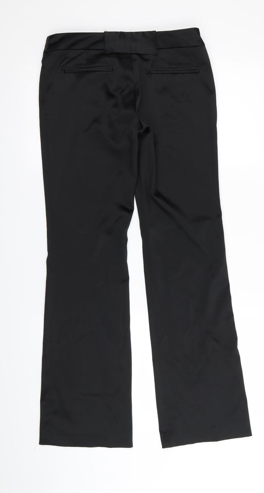 River Island Womens Black Trousers Size 6 L30 in
