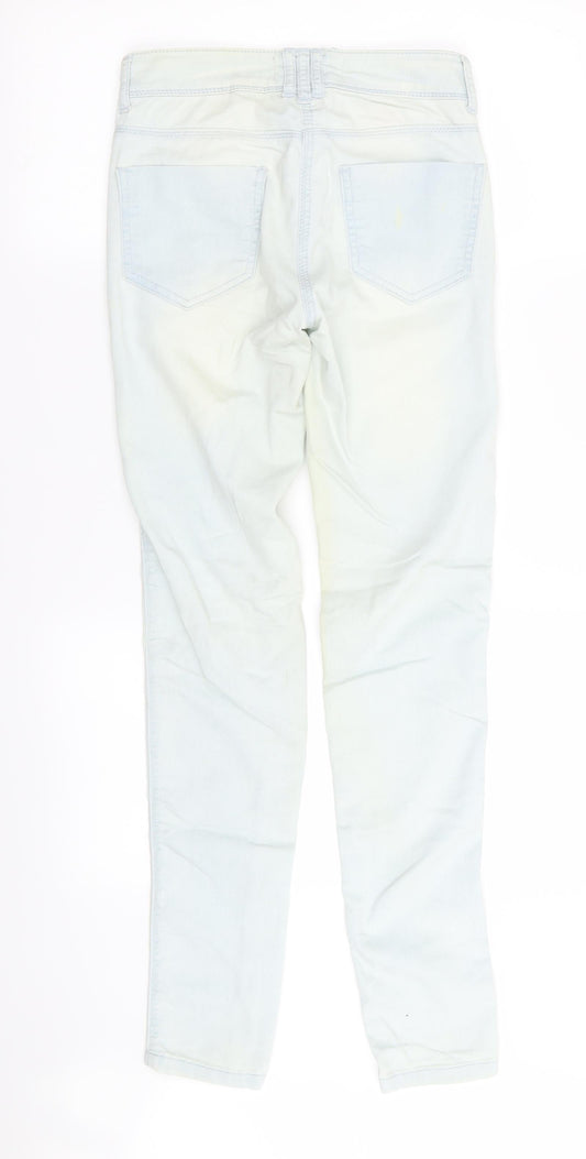 LEXI Womens Blue Trousers Size 6 L31 in