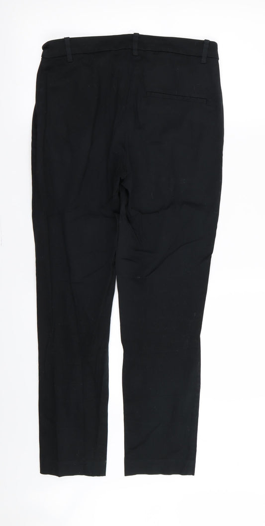 H&M Womens Black Trousers Size 10 L26 in