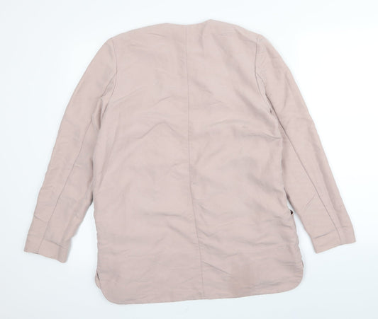 H&M Womens Pink Jacket Blazer Size 10