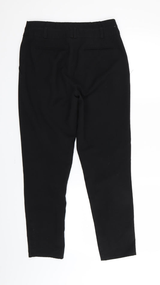 Red Herring Womens Black Trousers Size 8 L26 in