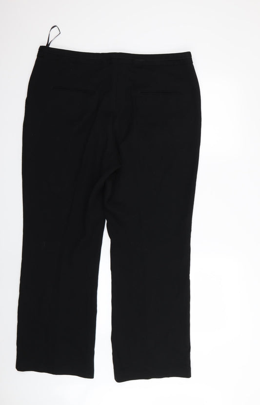 NEXT Womens Black Trousers Size 18 L30 in