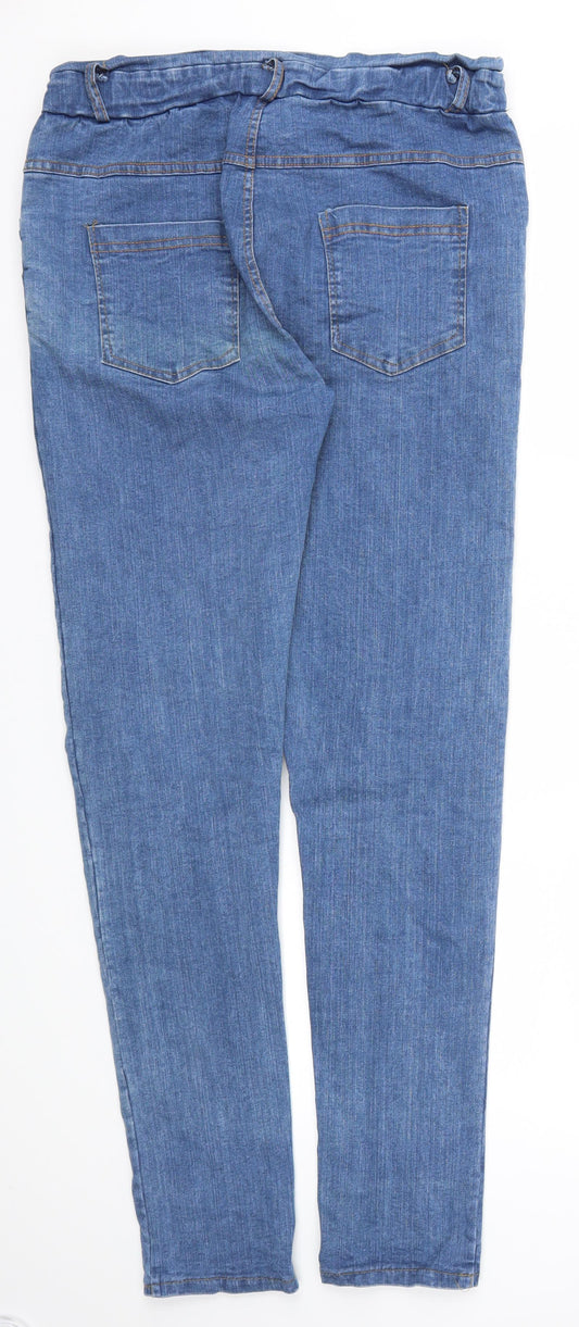Preworn Womens Blue Skinny Jeans Size 30 in L30 in - Stretch waistband