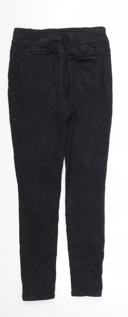 Preworn Womens Black Skinny Jeans Size 30 L29 in