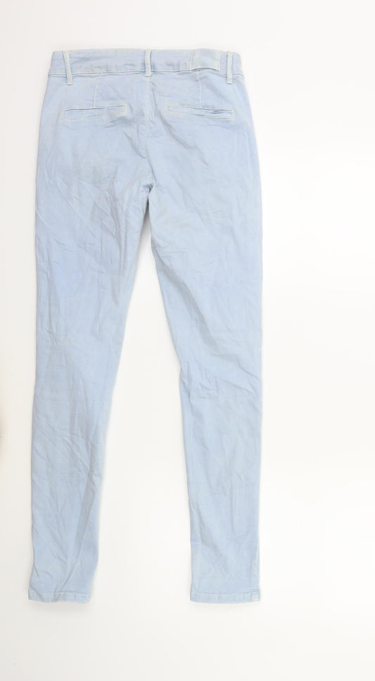 Preworn Womens Blue Denim Skinny Jeans Size S L27 in