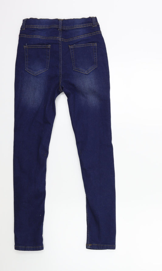 Denim & Co. Girls Blue Denim Skinny Jeans Size 10 Years