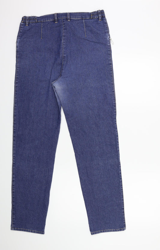 Your Sixth Sense Womens Blue Denim Skinny Jeans Size 14 L30 in