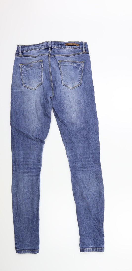 house original Womens Blue Denim Skinny Jeans Size 8 L30 in