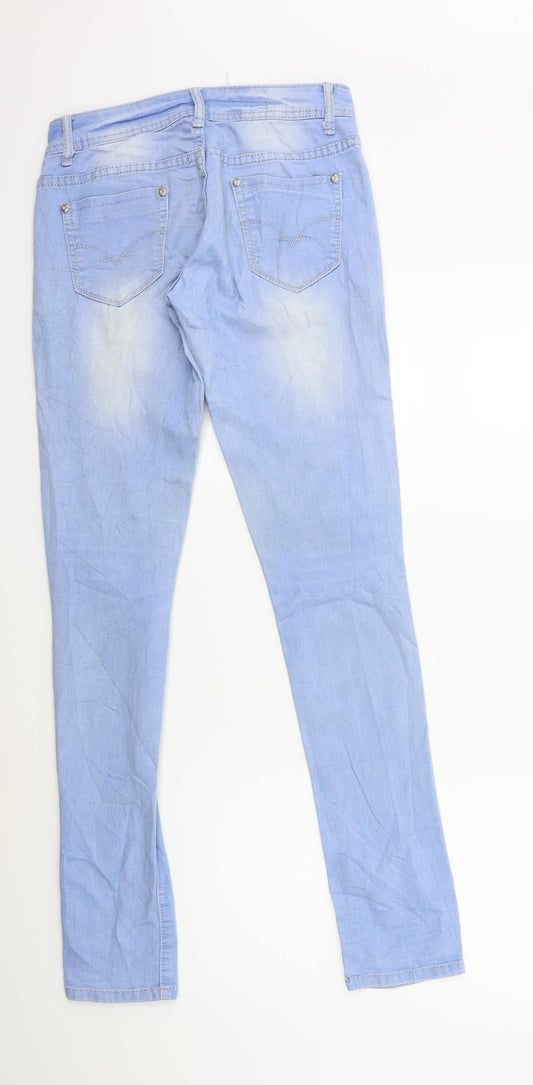 Mini Bleu Womens Blue Denim Skinny Jeans Size 28 in L31 in