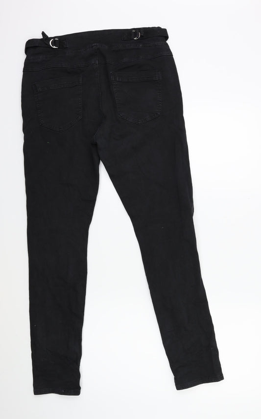 Preworn Womens Black Denim Skinny Jeans Size XL L30 in