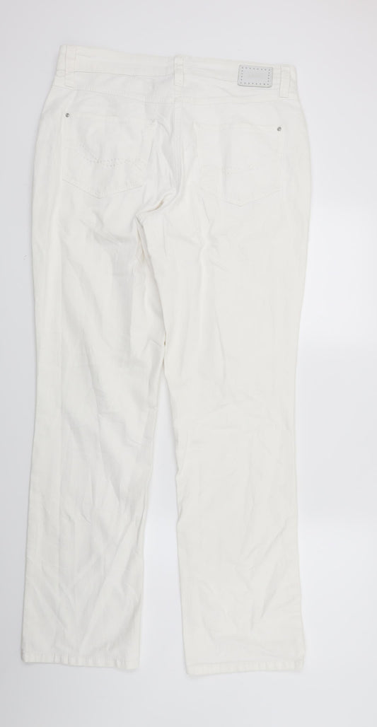 Mac Womens White Denim Straight Jeans Size 32 in L32 in