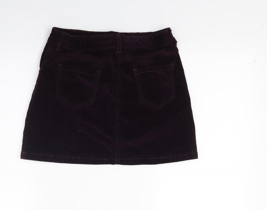 George Girls Red Corduroy Mini Skirt Size 10 Years