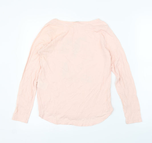 H&M Girls Pink Basic T-Shirt Size 11 Years - Unicorn