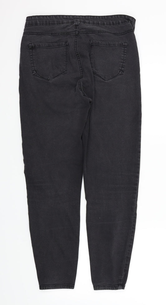 denim co Womens Black Skinny Jeans Size 14 L27 in