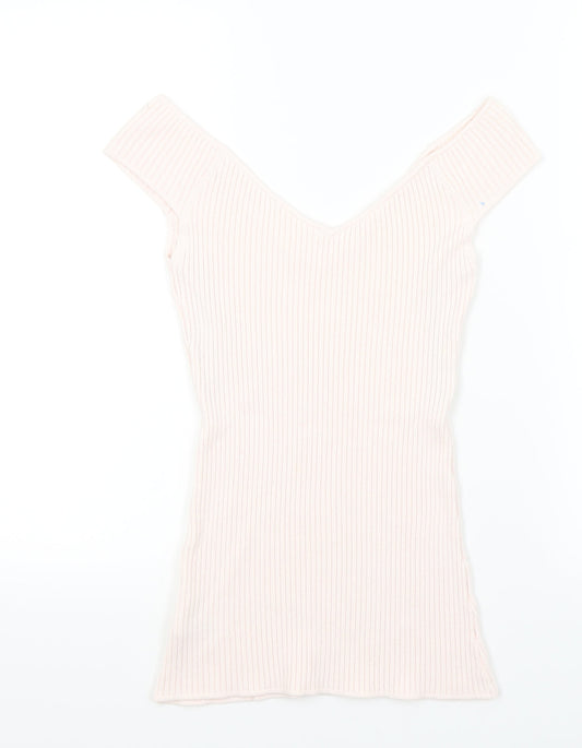 H&M Womens Orange Pullover Jumper Size M