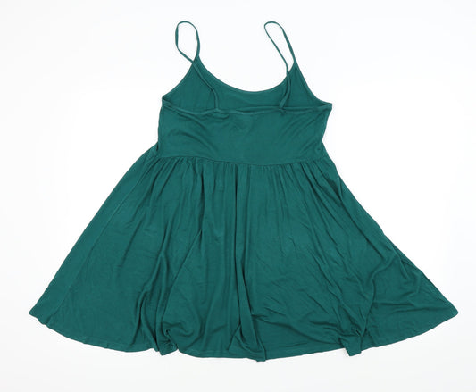 H&M Womens Green Fit & Flare Size S
