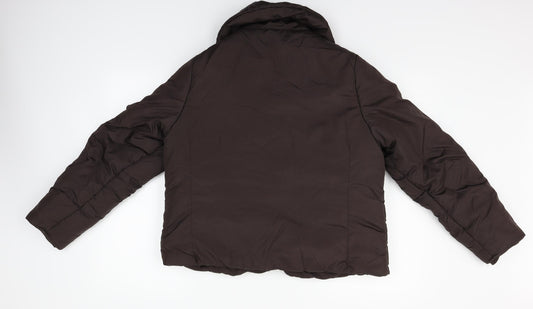 Colours of The World Womens Brown Jacket Coat Size M