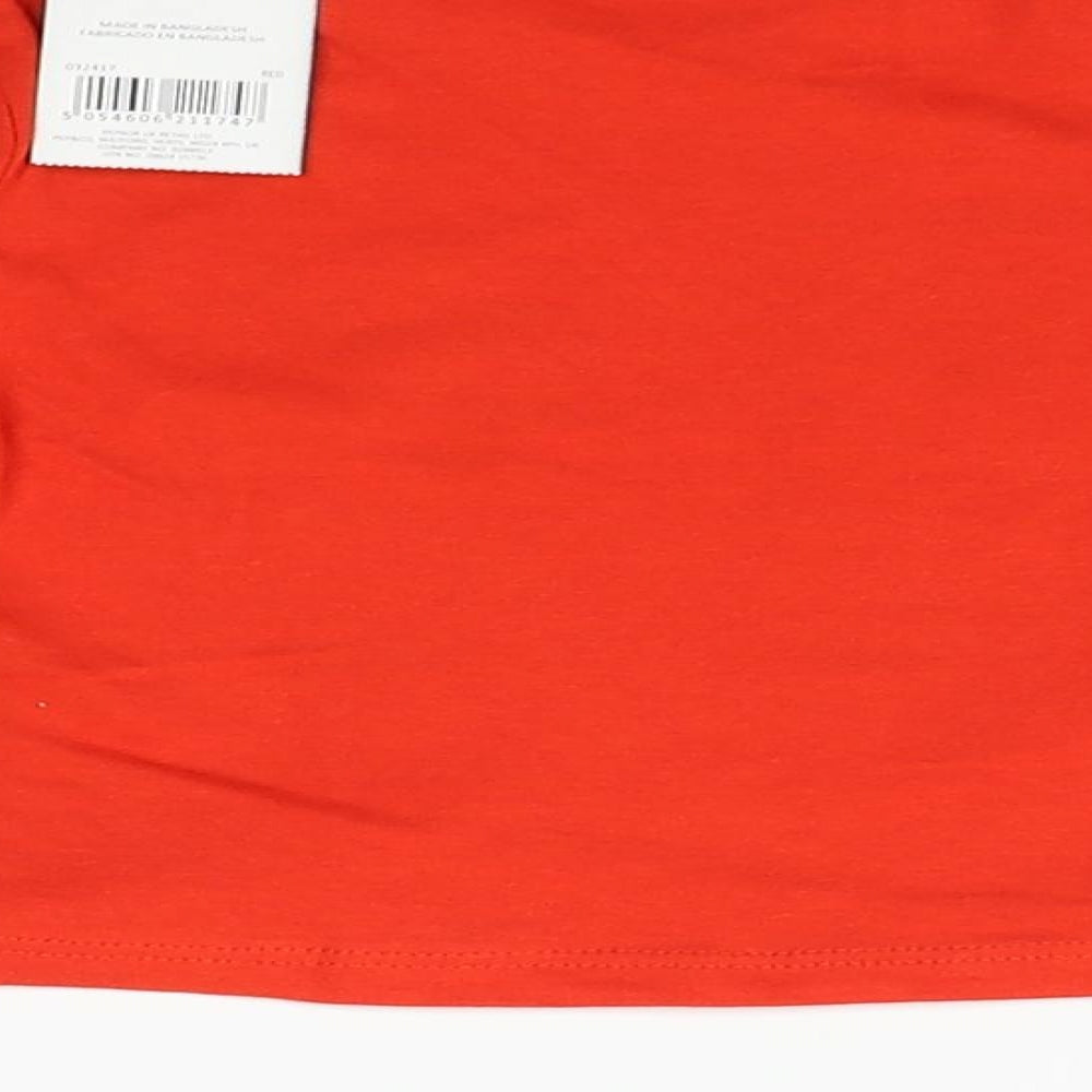 PEP & cO Boys Red Basic T-Shirt Size 9-12 Months - game face