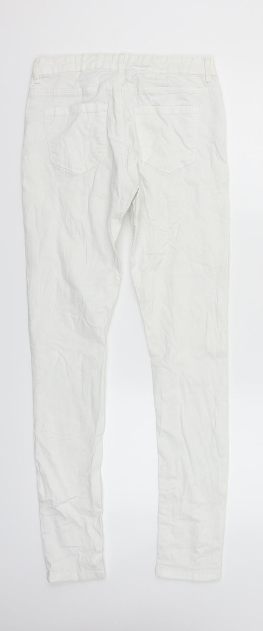 cubas as Womens White Straight Jeans Size 26 in L29 in