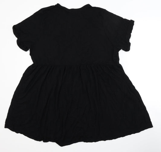 PRETTYLITTLETHING Womens Black Fit & Flare Size 10