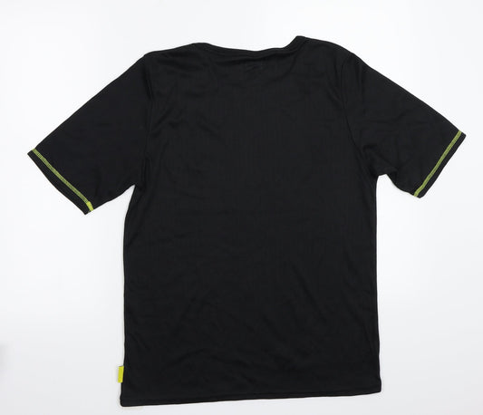 Workwear Womens Black Basic T-Shirt Size L