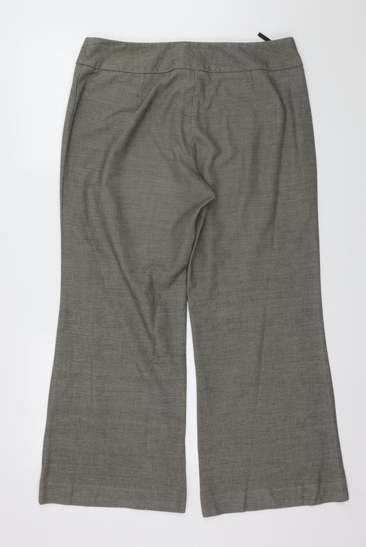 Marks and Spencer Womens Grey Trousers Size 34 in L27 in
