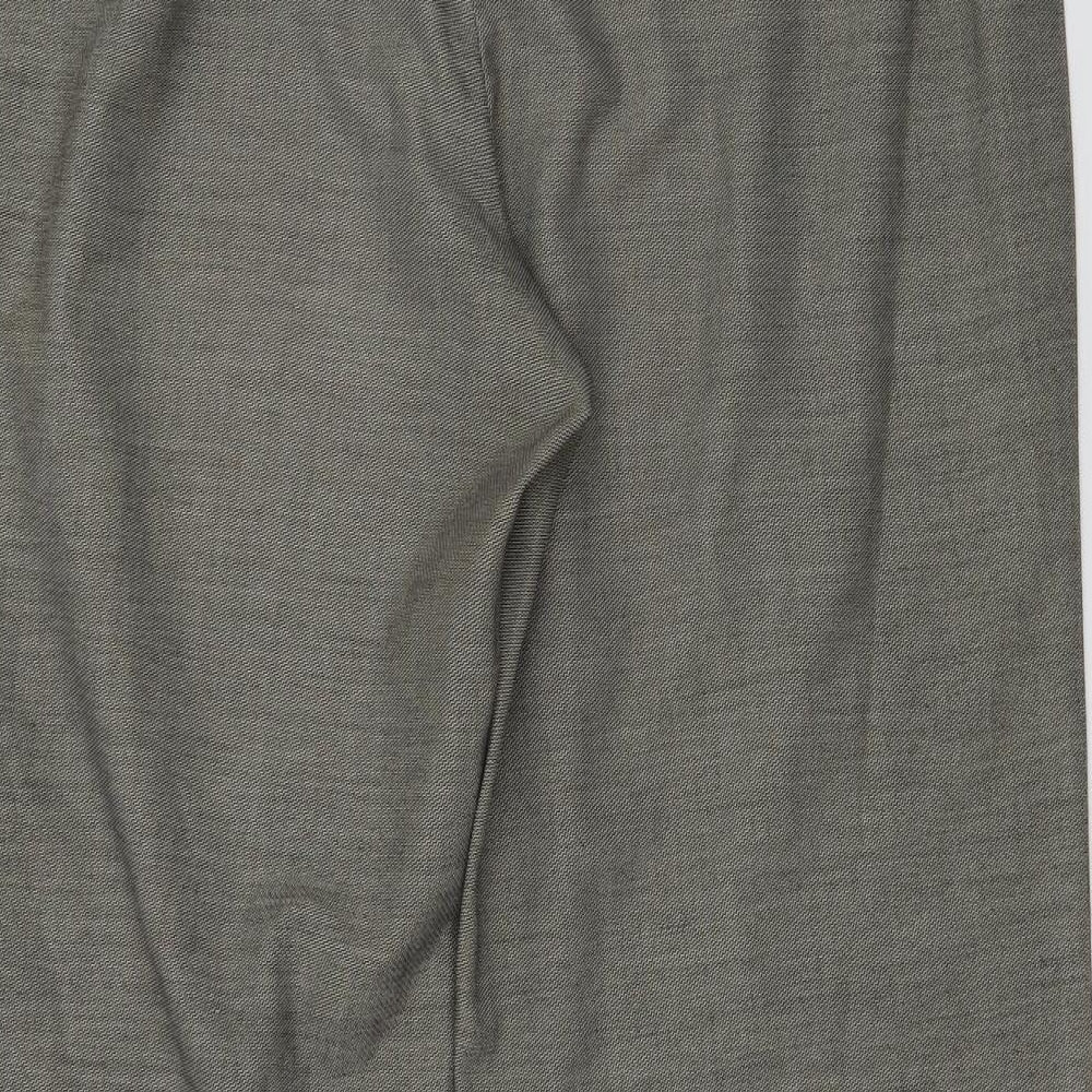 Marks and Spencer Womens Grey Trousers Size 34 in L27 in