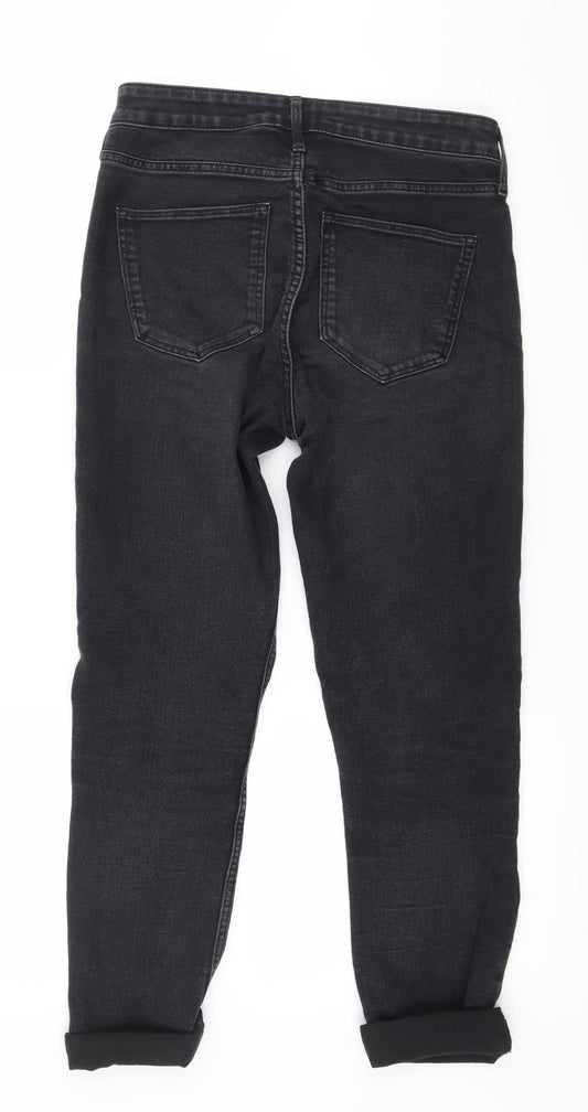 H&M Womens Grey Denim Skinny Jeans Size 29 in L25 in