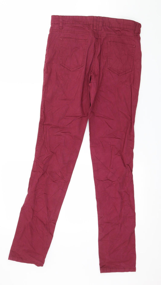 Janina Womens Purple Denim Skinny Jeans Size 8 L31 in