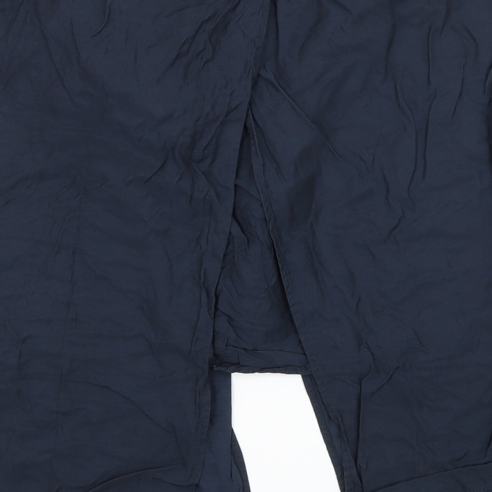 COS Womens Blue A-Line Skirt Size 32 in - Asymmetric Hem