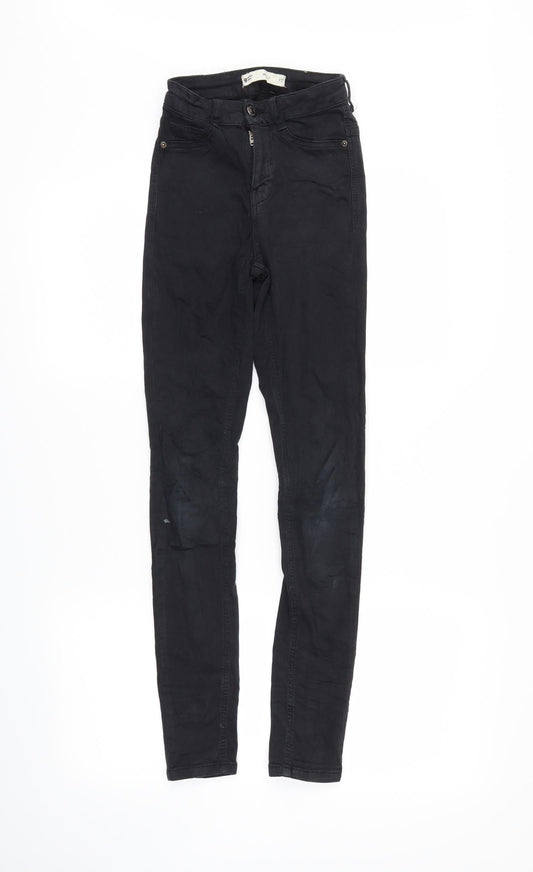 molly Mens Black Denim Skinny Jeans Size XS L27 in