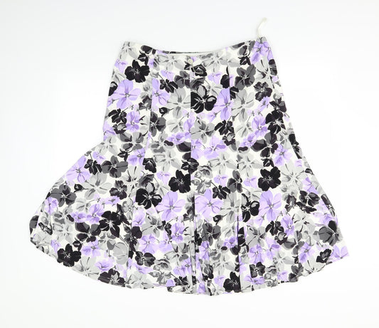 CC Womens White Floral Swing Set Size L