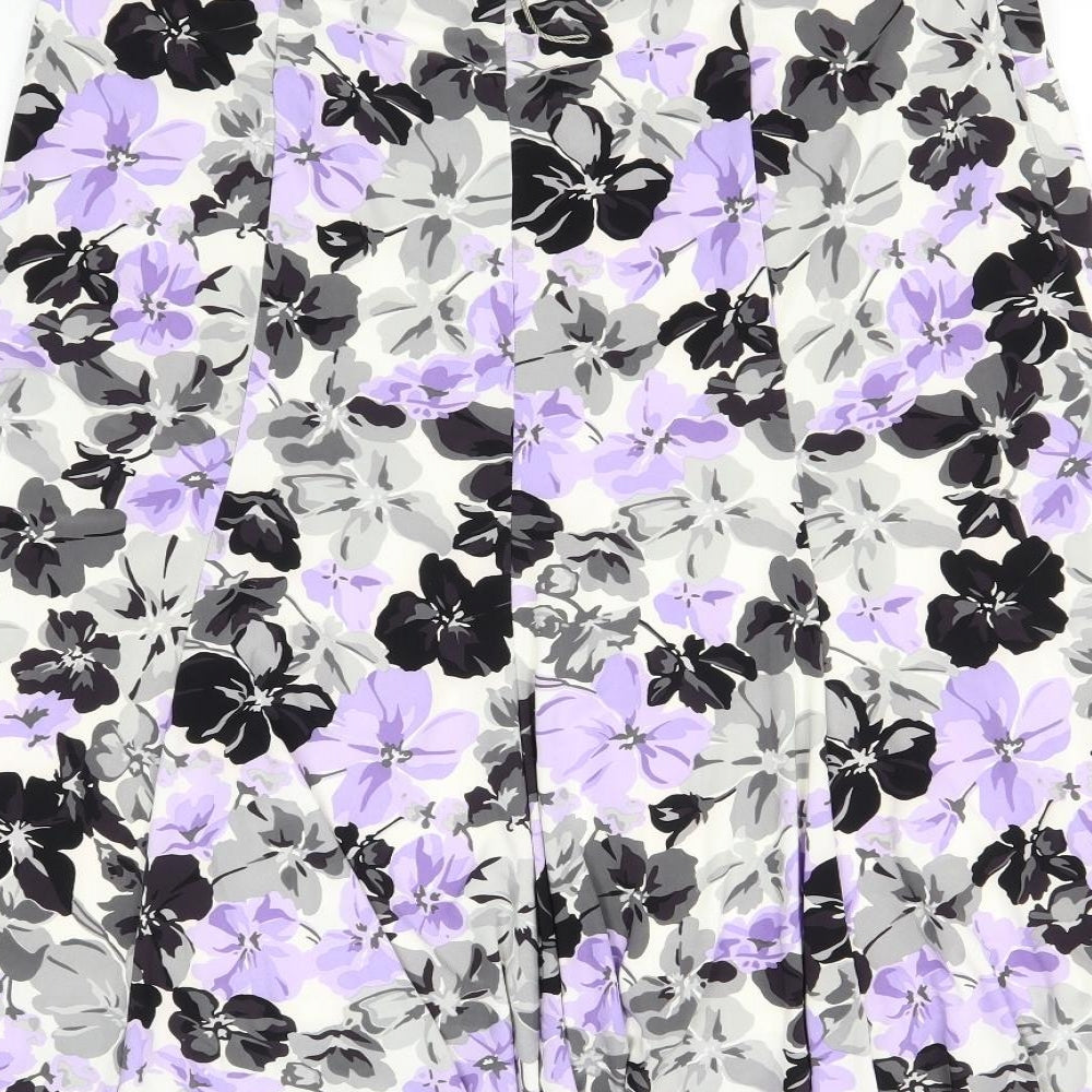 CC Womens White Floral Swing Set Size L