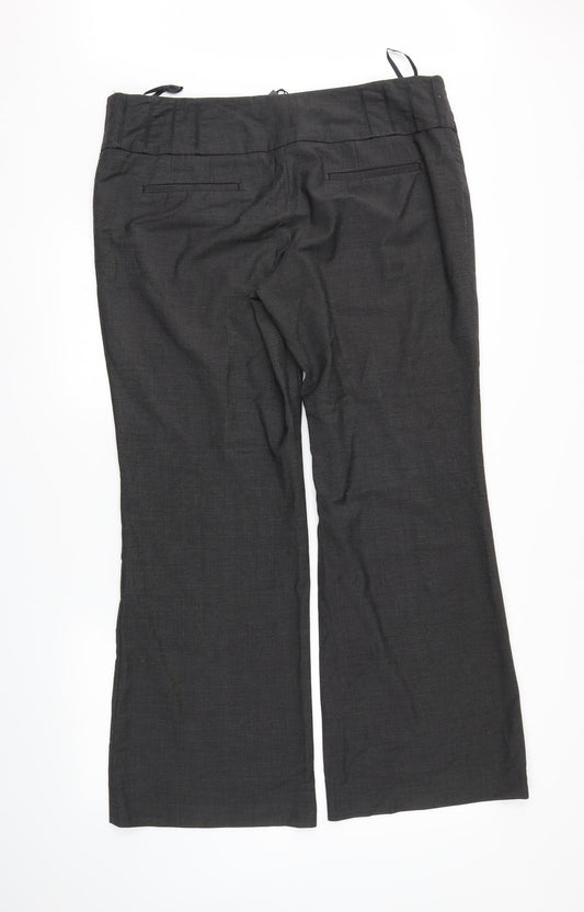 NEXT Womens Grey Trousers Size 16 L24 in