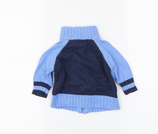 Ka-Boosh Boys Blue Full Zip Jumper Size 0-3 Months