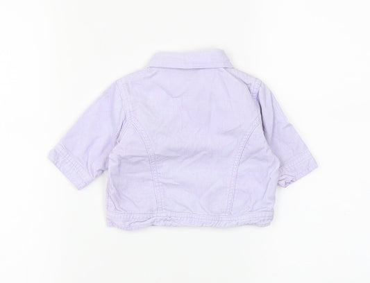 Cherokee Girls Purple Gilet Jacket Size 0-3 Months