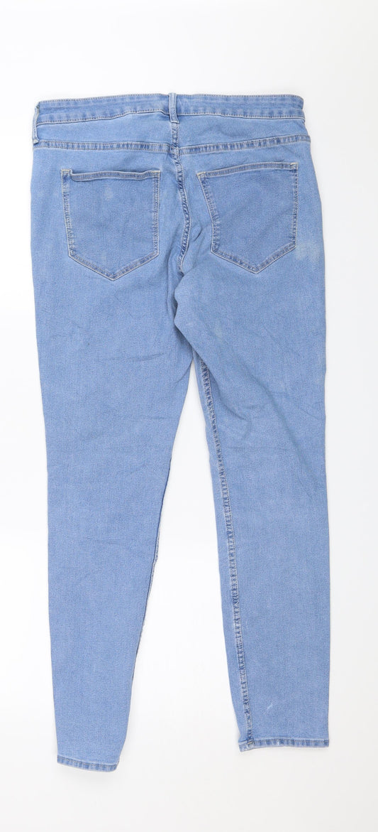 Preworn Womens Blue Skinny Jeans Size 33 L26.5 in