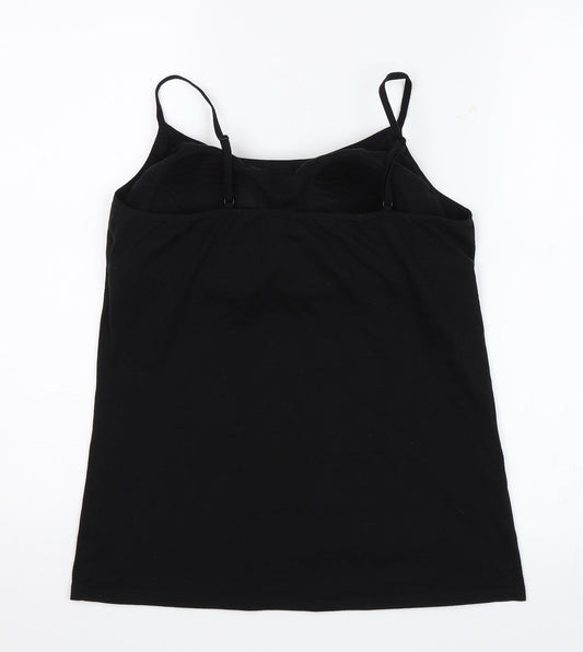 Secret Possesions Womens Black Camisole Blouse Size L