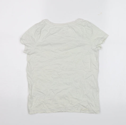 NEXT Girls White Basic T-Shirt Size 9 Years - Blogger