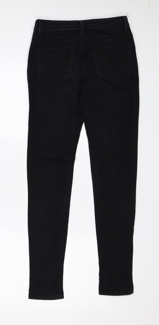 Denim & Co. Womens Black Denim Skinny Jeans Size 6 L29 in