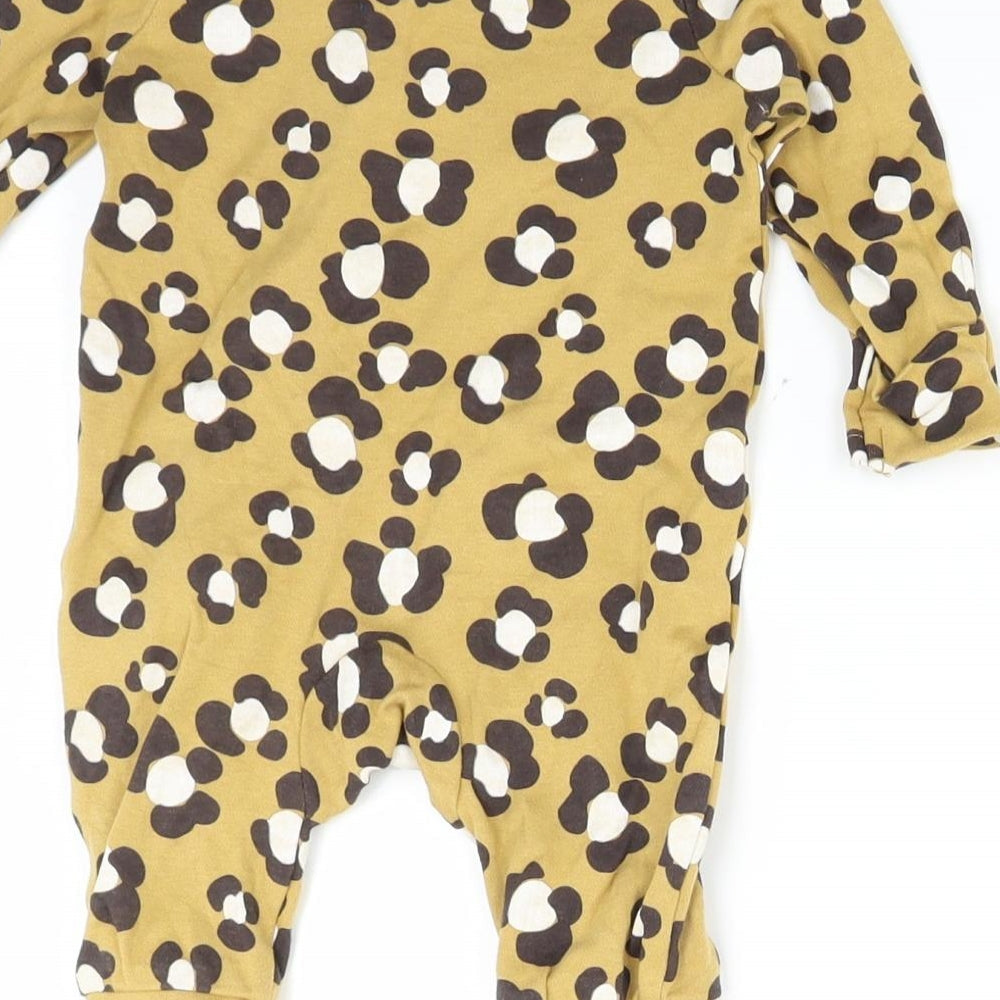 TU Baby Brown Animal Print Babygrow One-Piece Size 3-6 Months
