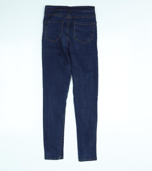 Denim & Co. Womens Blue Skinny Jeans Size 10 L29 in