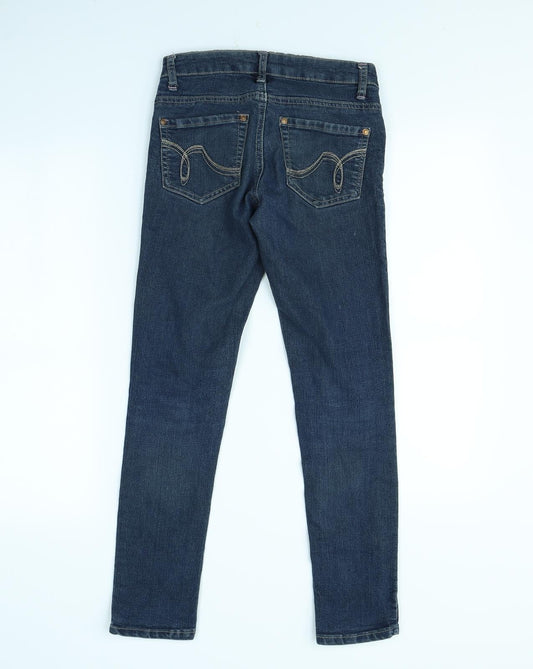 Denim & Co. Womens Blue Skinny Jeans Size 6 L30 in